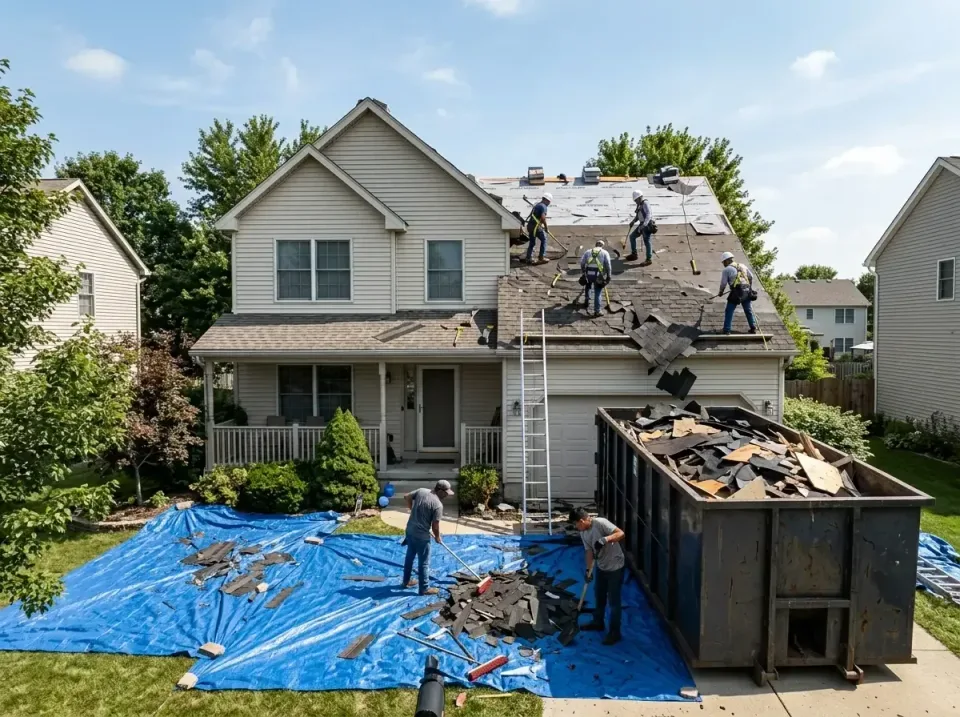 roof-replacement-debris-remova-004 — frequently asked questions, Cheapest Dumpster Rentals in Ammon, ID